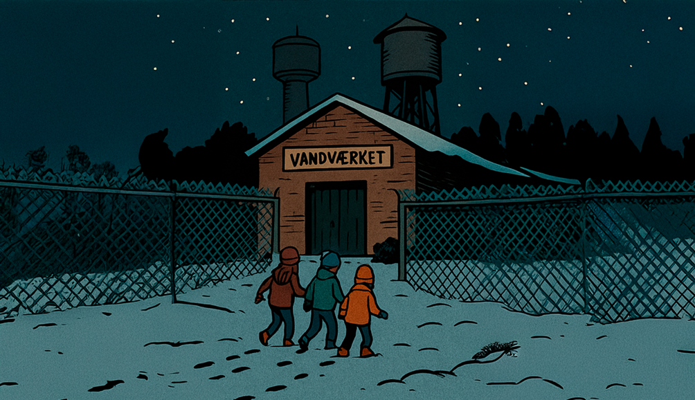 Vandværket i mørket